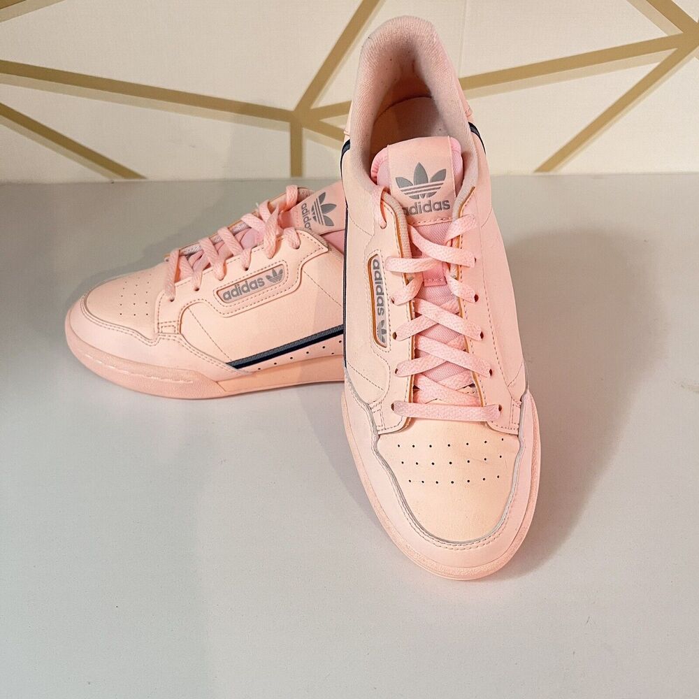 Adidas Womens Continental 80 Sneakers Trainers F97508 Peach Pink US 7 / FR 40